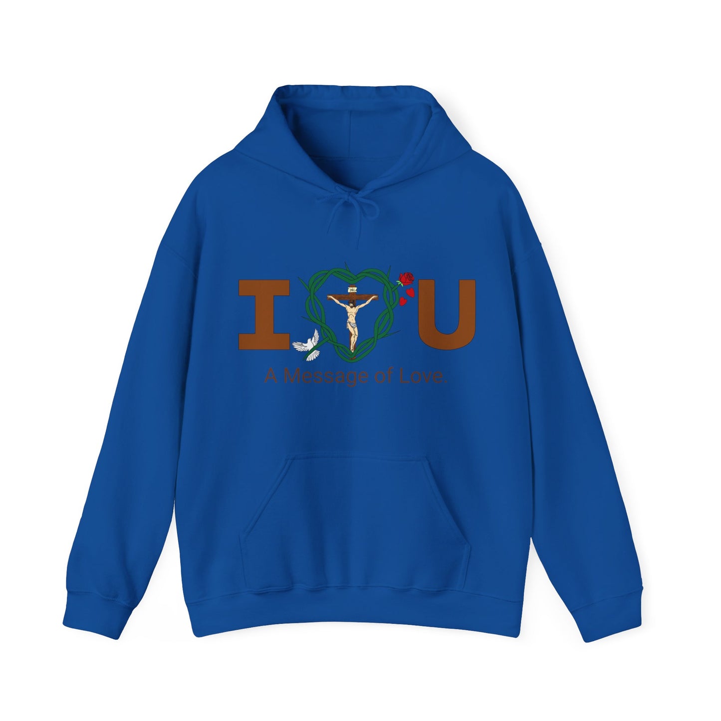 Message of Love, WT Adult Unisex Heavy Blend™ Hooded Sweatshirt