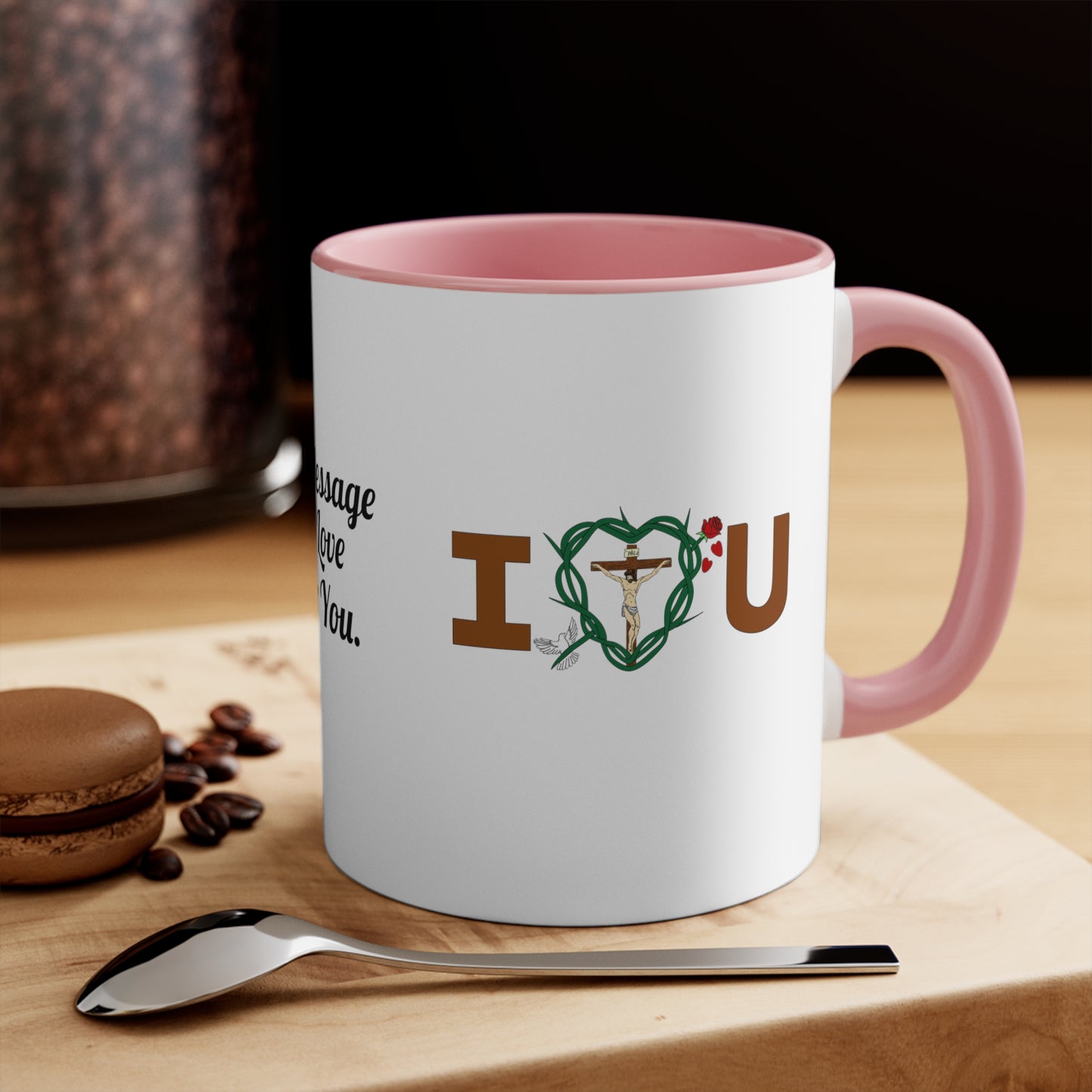 A Message of Love & Title, Two-Tone 11oz Accent Mug