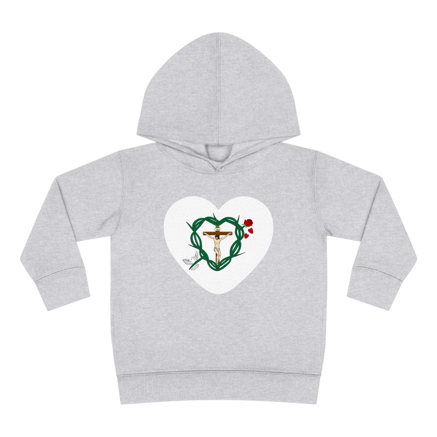 Our Shield Heart, Toddler Pullover Fleece Hoodie