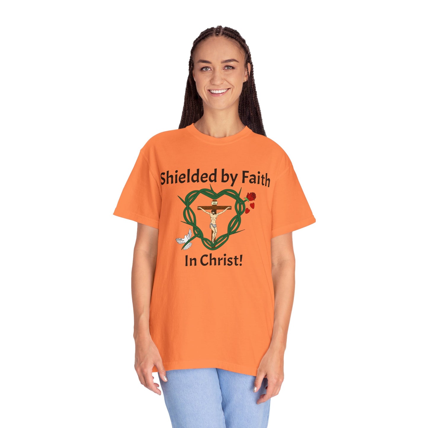 Shield of Faith,  Adult Unisex Garment-Dyed T-shirt