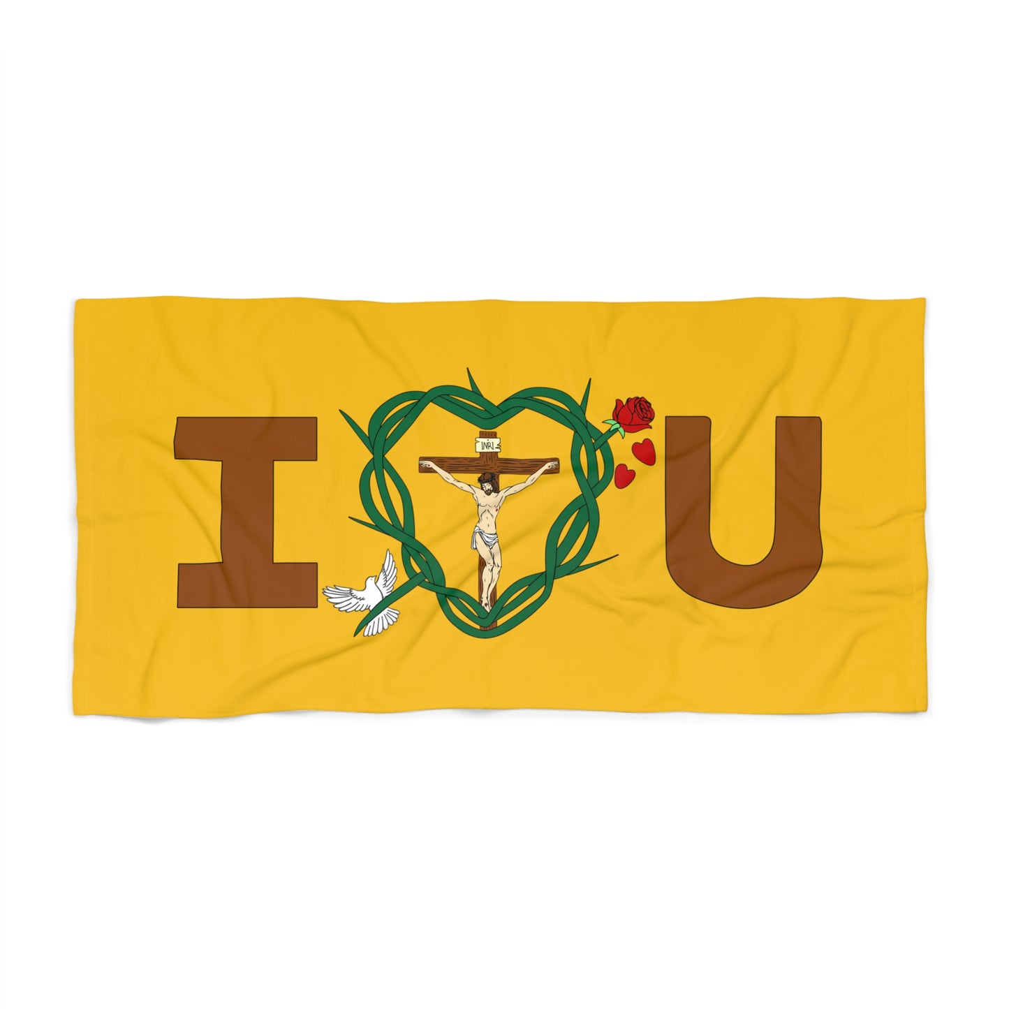 A Message of Love, Yellow Beach Towel