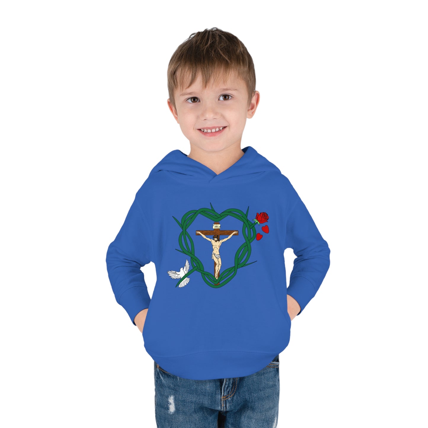 Our Shield, Toddler Pullover Fleece Hoodie