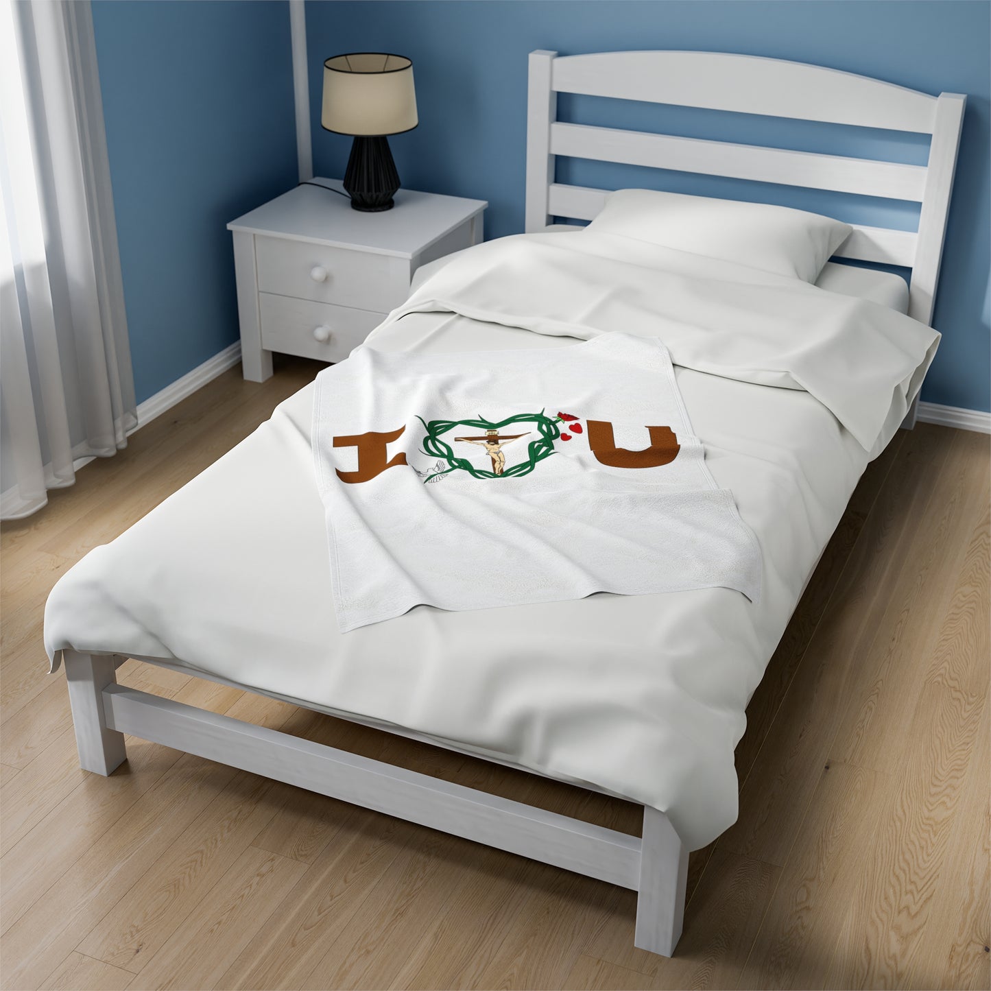 Message of Love, Velveteen Plush Blanket