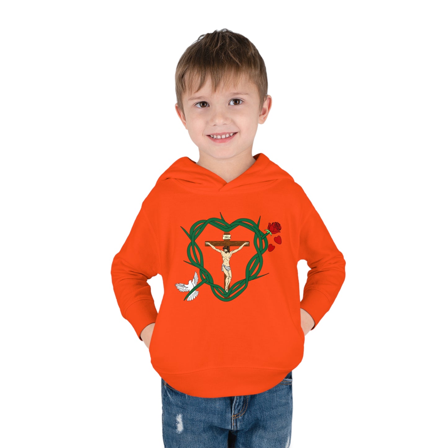 Our Shield, Toddler Pullover Fleece Hoodie