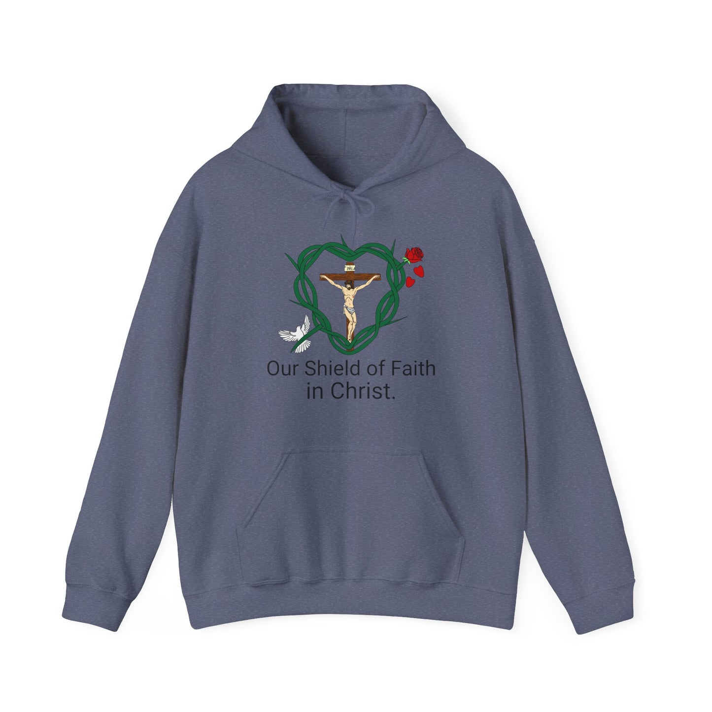 Our Shield, WBT Adult Unisex Heavy Blend™ Hooded Sweatshirt