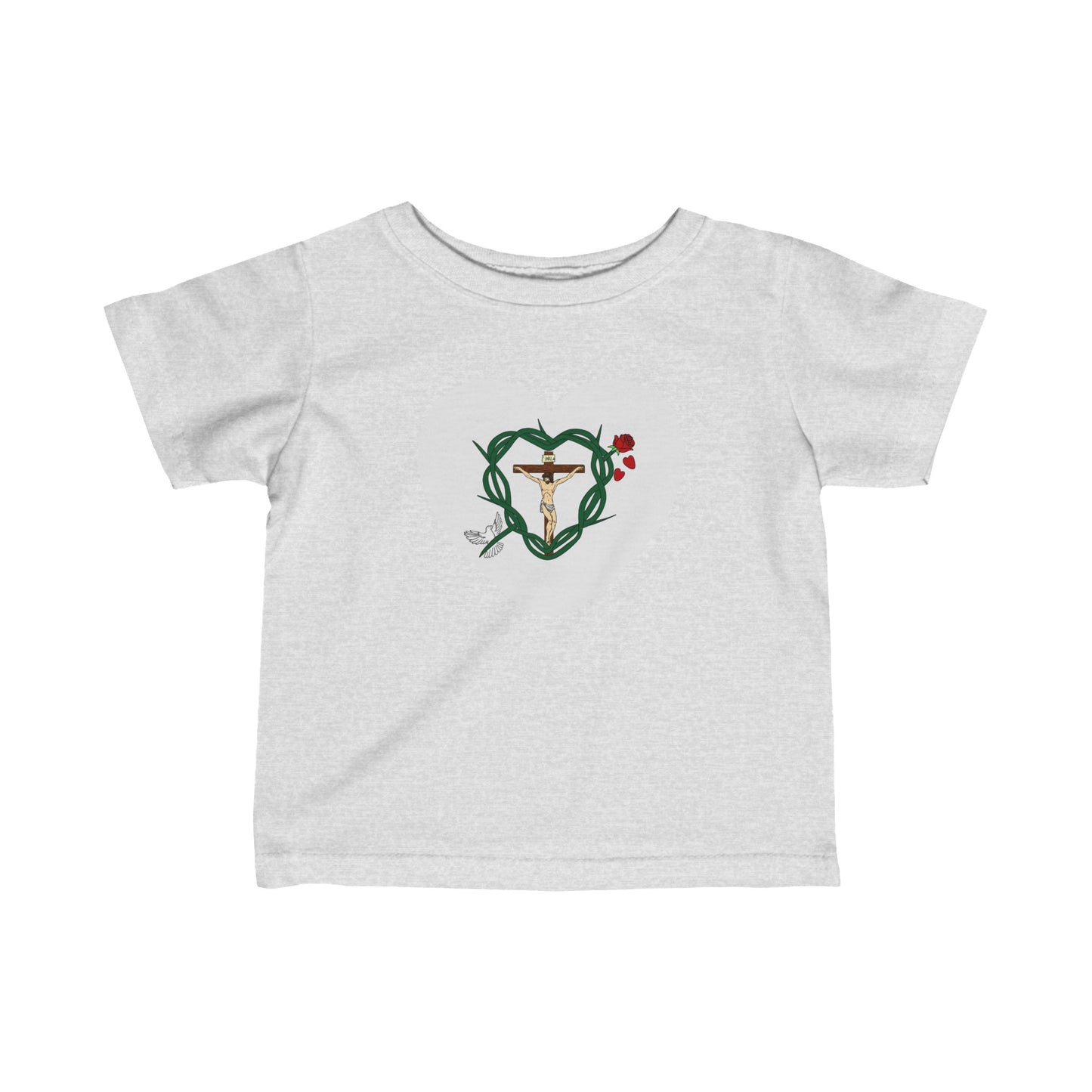 Our Shield Heart Infant Fine Jersey Tee