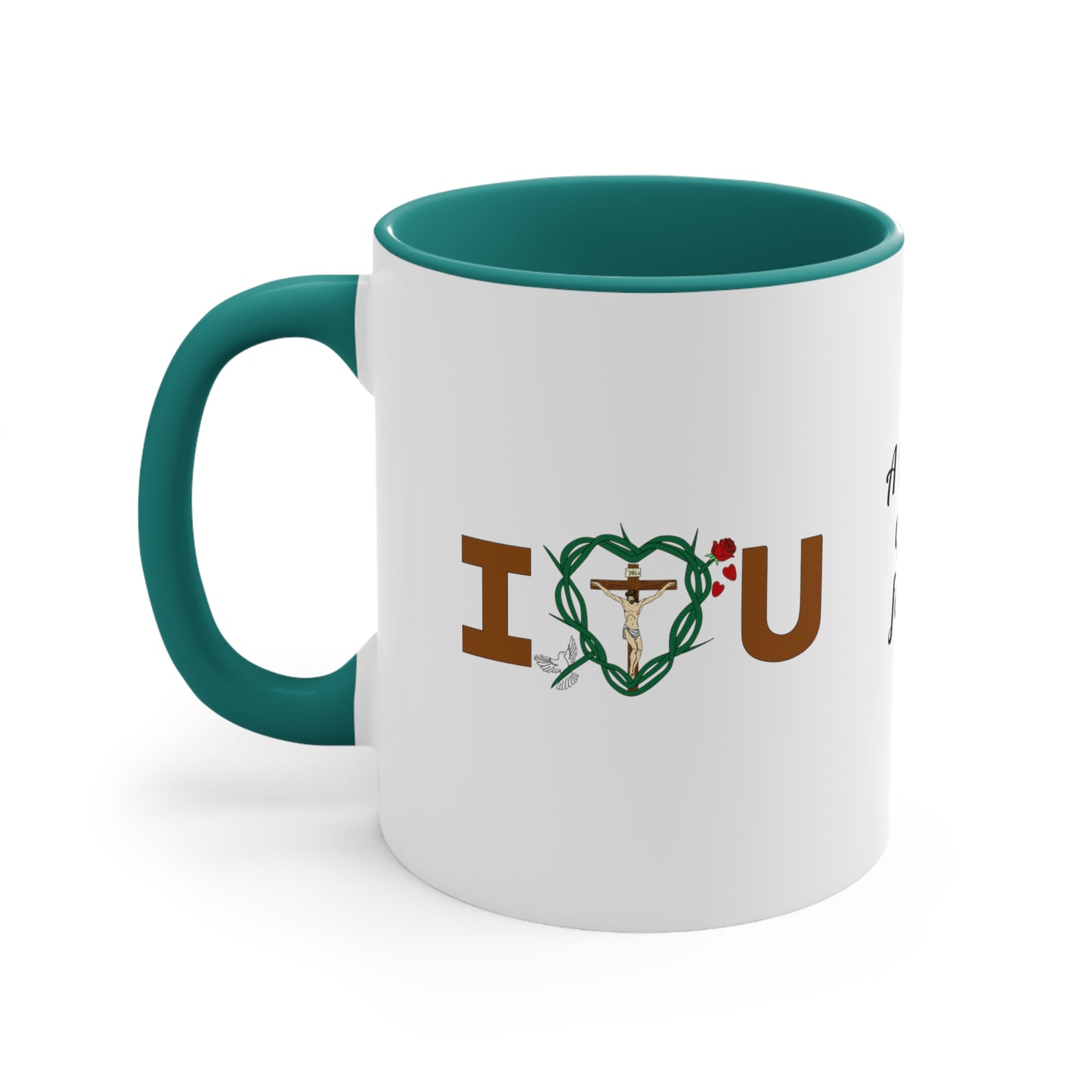 A Message of Love & Title, Two-Tone 11oz Accent Mug