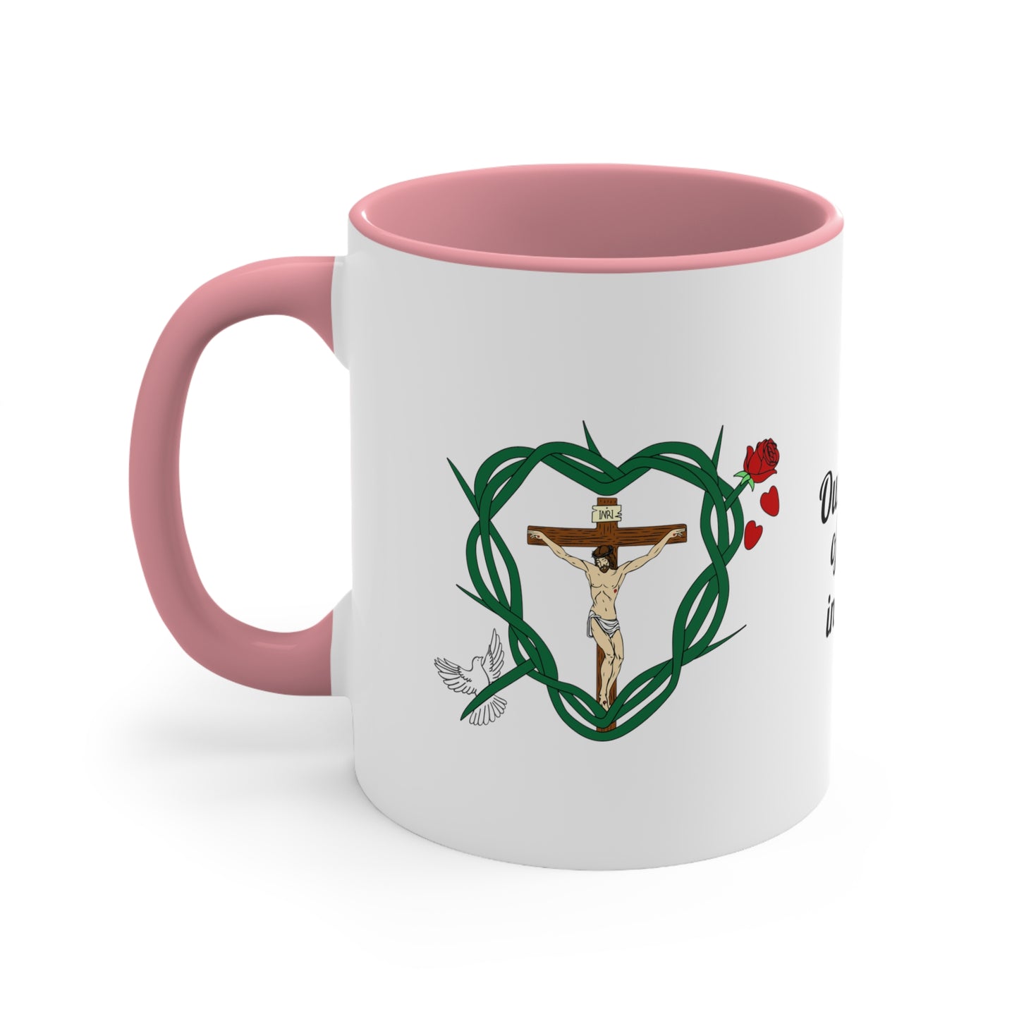 Our Shield WT, Two-Tone 11oz Accent Mug