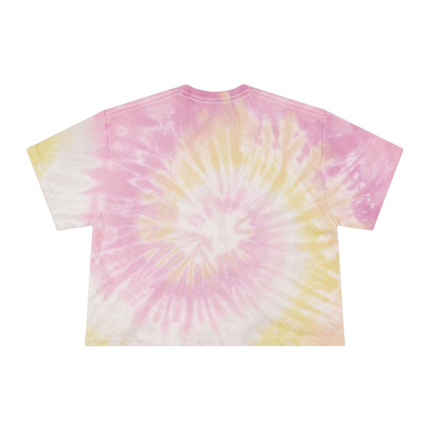 Shield of Faith Heart - Women's Tie-Dye Crop Tee