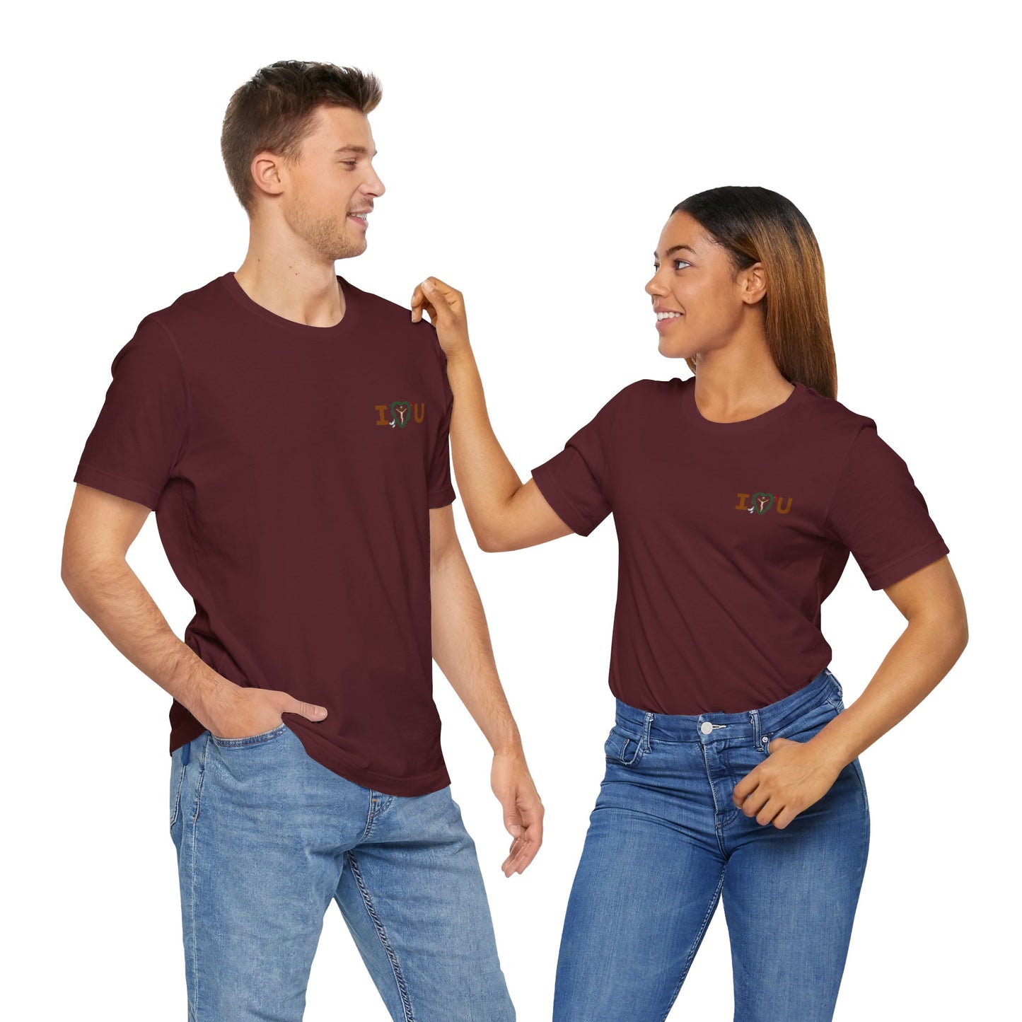 Message of Love, S Adult Unisex Jersey Short Sleeve Tee