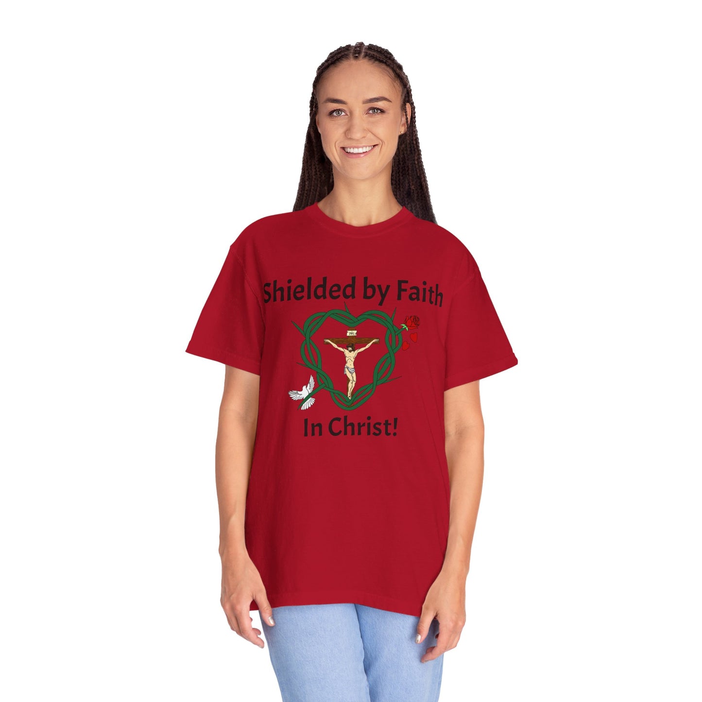 Shield of Faith,  Adult Unisex Garment-Dyed T-shirt