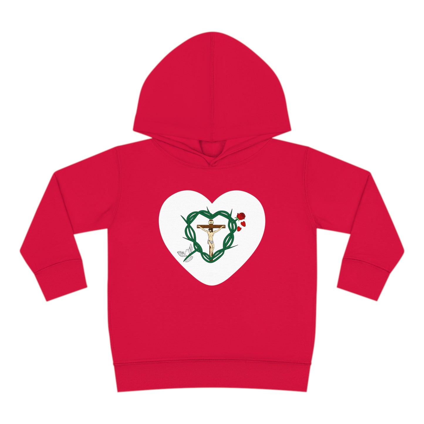 Our Shield Heart, Toddler Pullover Fleece Hoodie