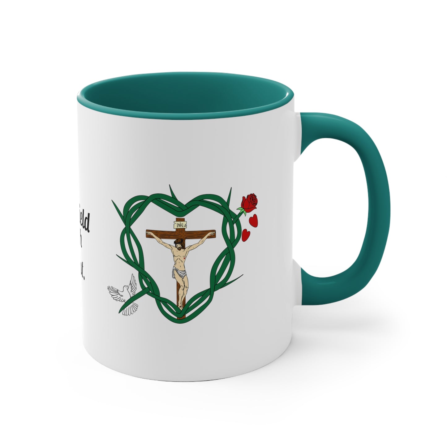 Our Shield WT, Two-Tone 11oz Accent Mug