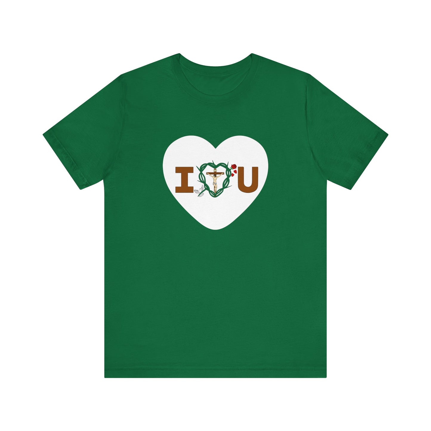 Message of Love, Adult Heart Unisex Jersey Short Sleeve Tee