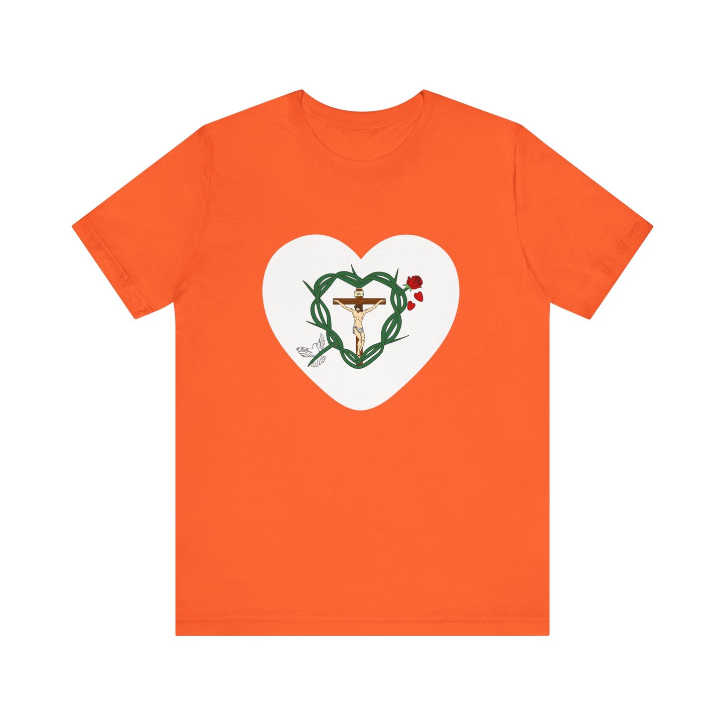 Our Shield, Adult Heart Unisex Jersey Short Sleeve Tee