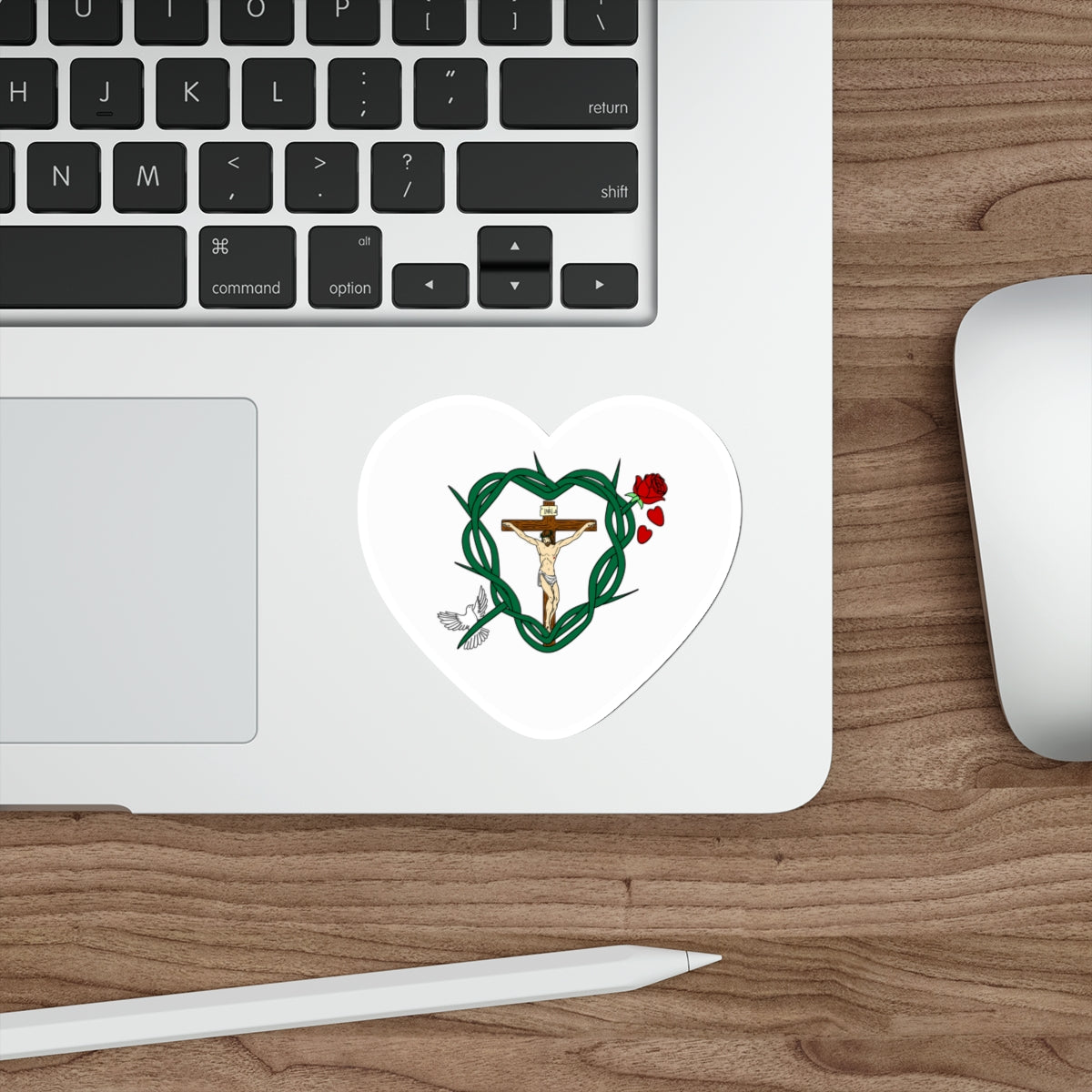 Our Shield Heart Die-Cut Stickers