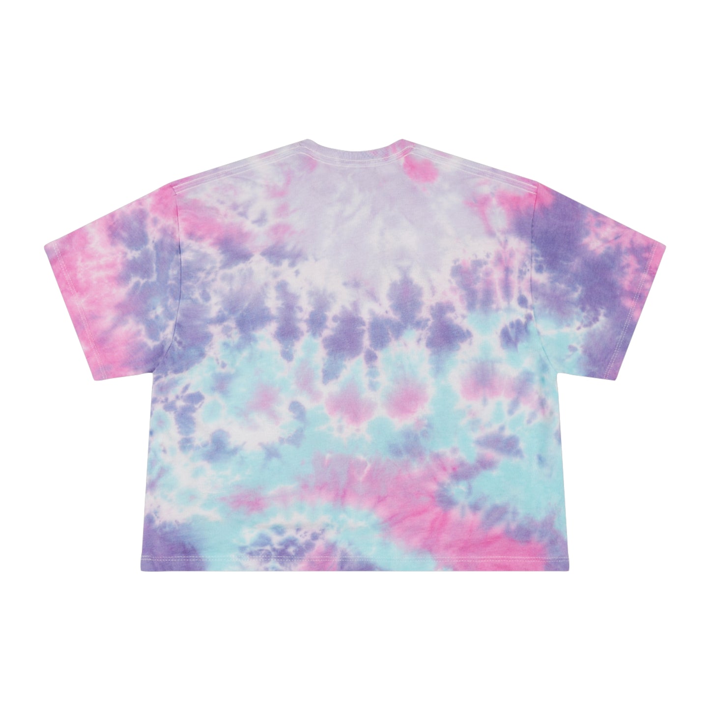 Shield of Faith Heart - Women's Tie-Dye Crop Tee