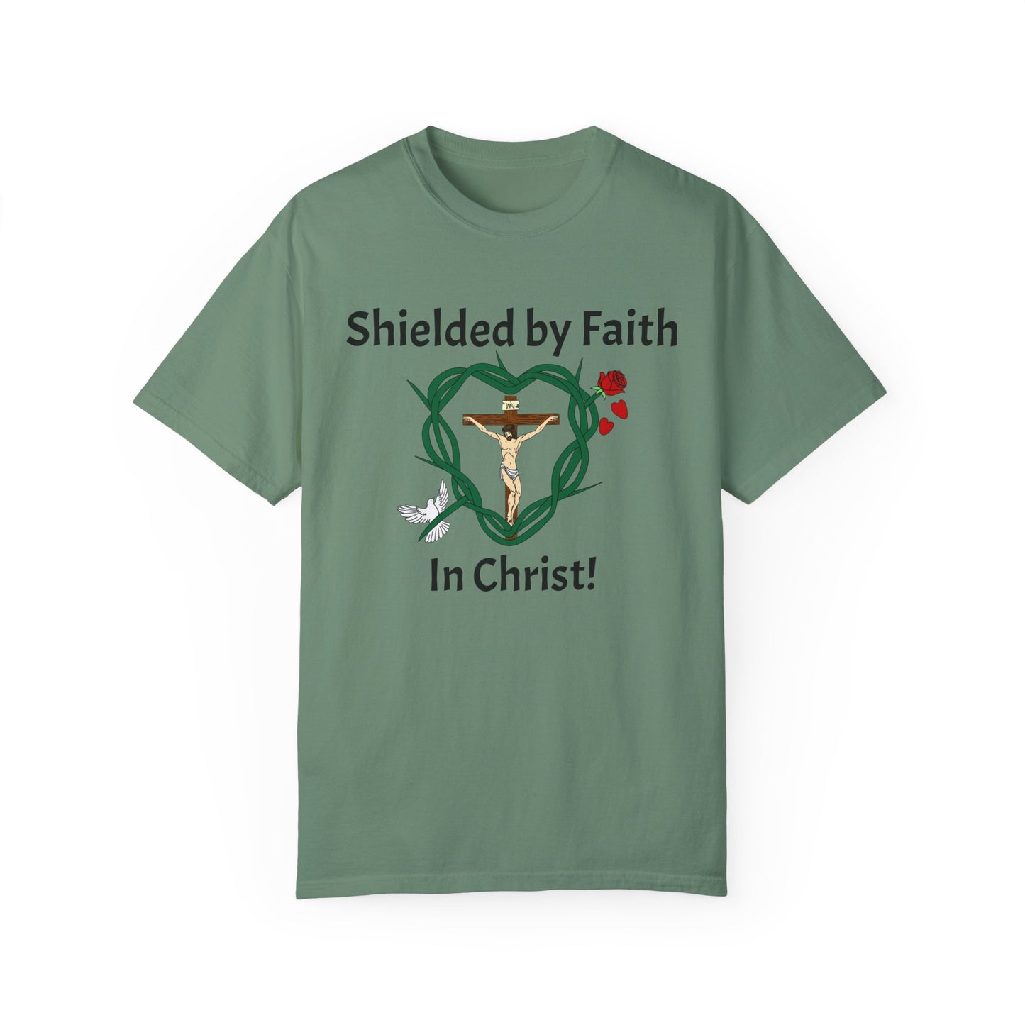 Shield of Faith,  Adult Unisex Garment-Dyed T-shirt