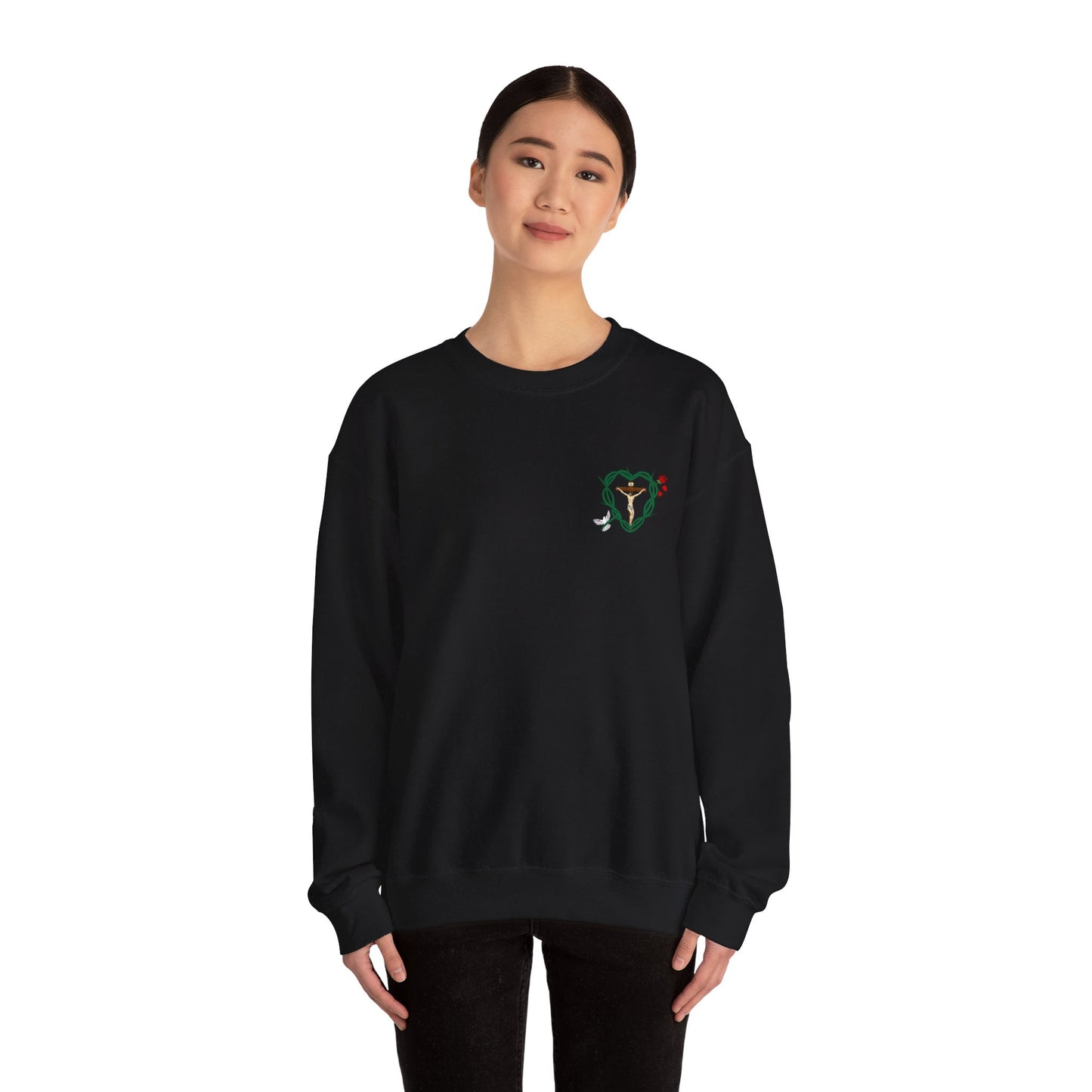 Our Shield, S Adult Unisex Heavy Blend™ Crewneck Sweatshirt