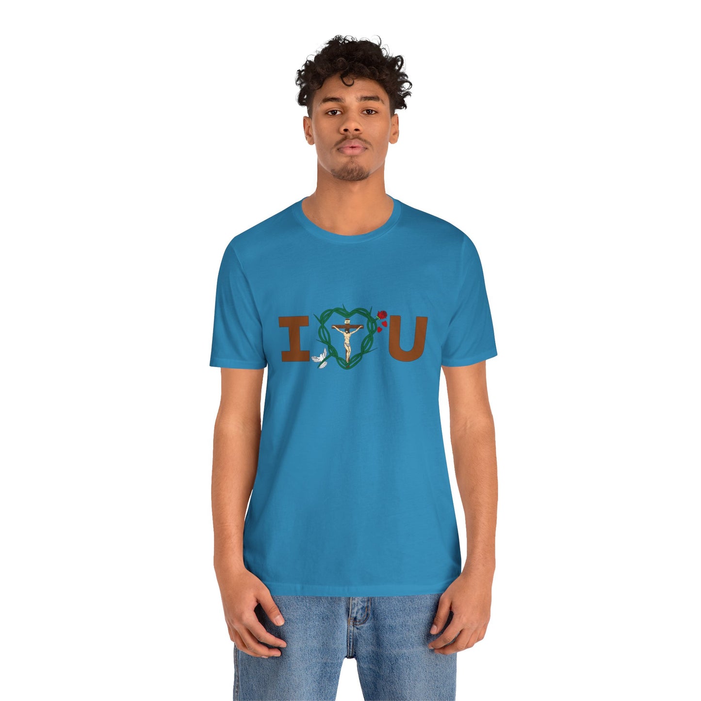 Message of Love, Adult Unisex Jersey Short Sleeve Tee