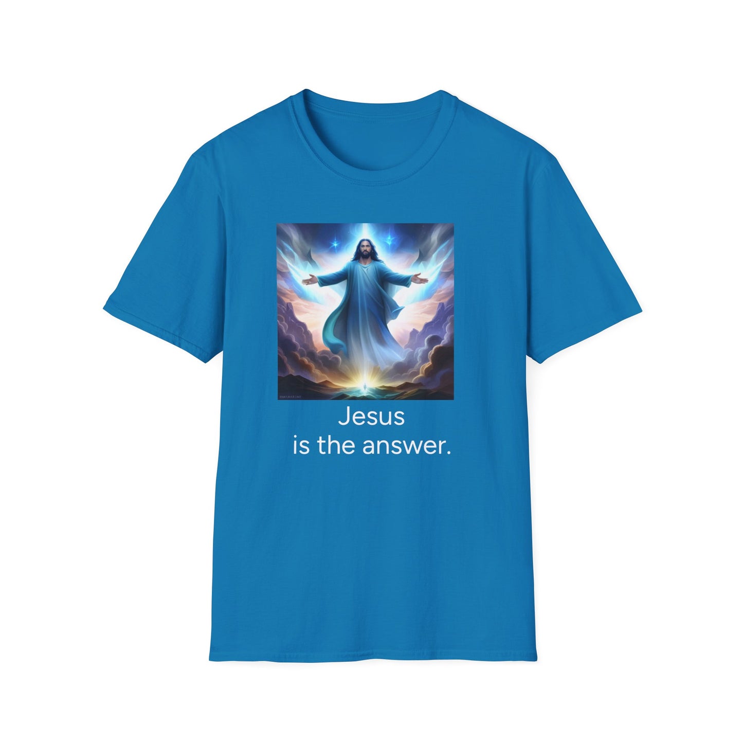 Jesus is the answer. Adults Image Unisex T-Shirt