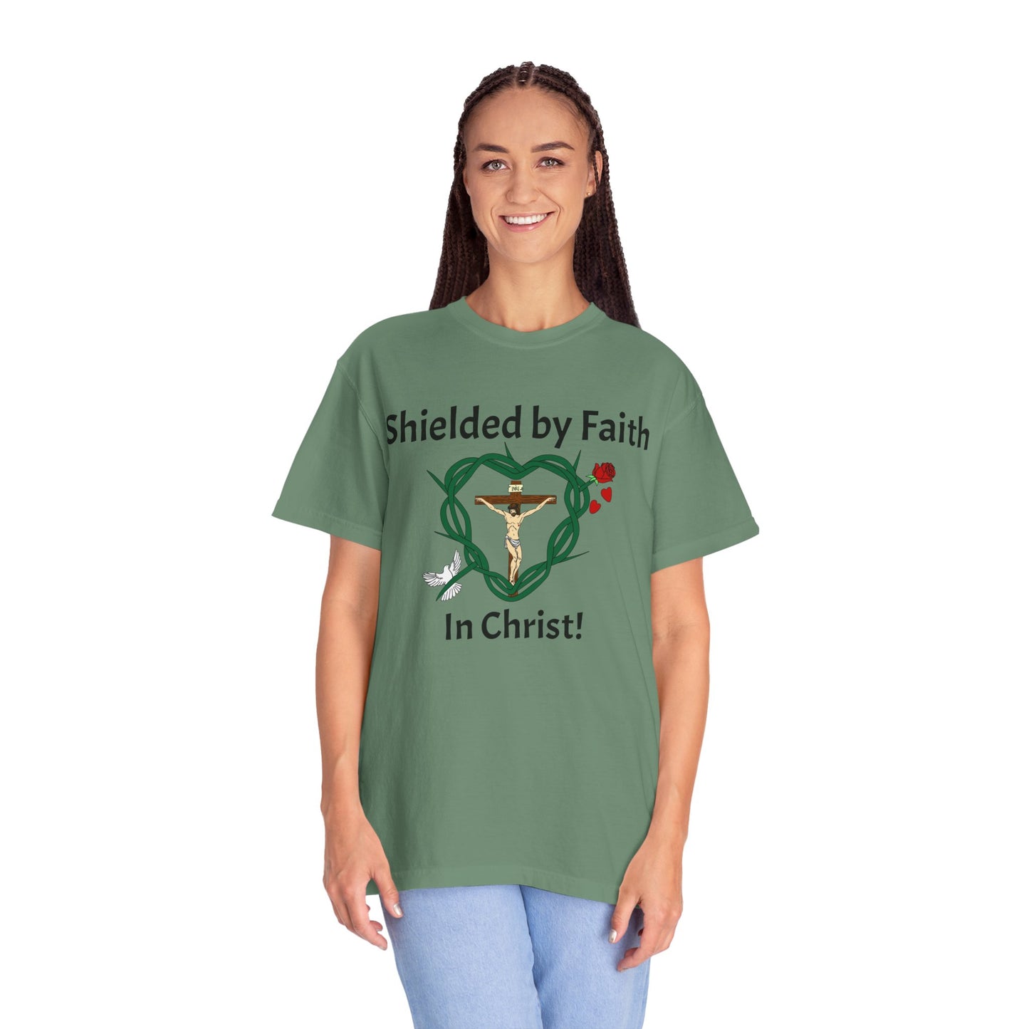 Shield of Faith,  Adult Unisex Garment-Dyed T-shirt