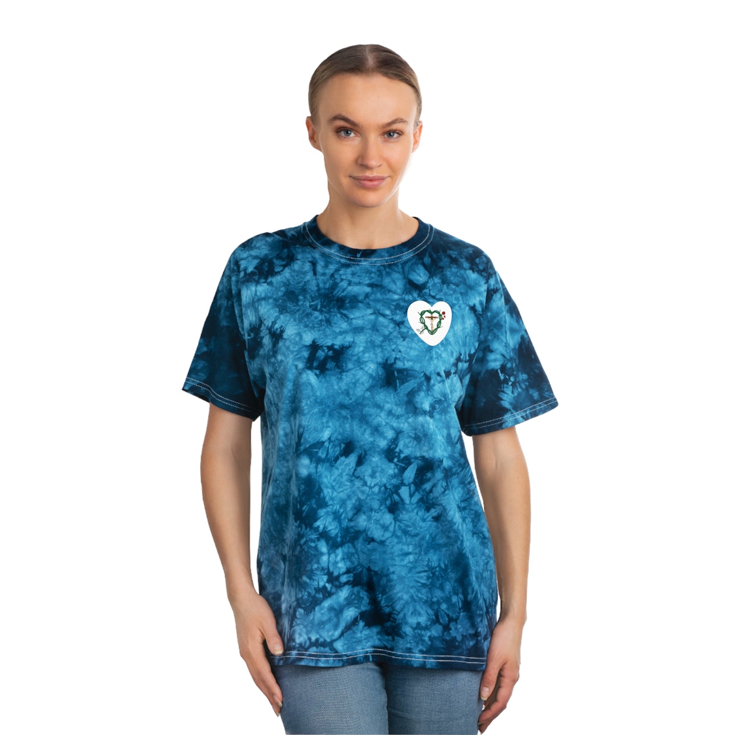 Our Shield, SH Tie-Dye Tee, Crystal