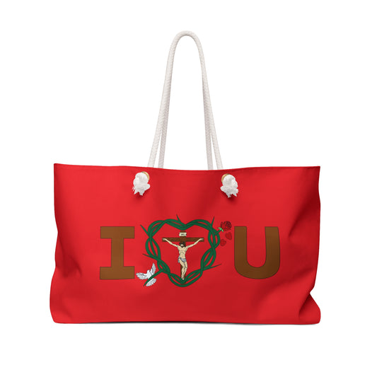 A Message of Love, DSP Red Weekender Bag