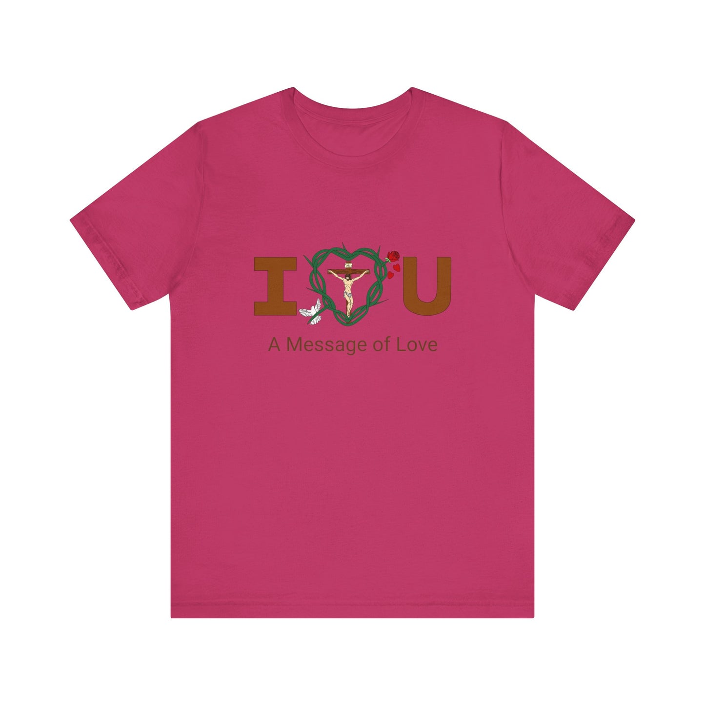 Message of Love, WT Adult Unisex Jersey Short Sleeve Tee