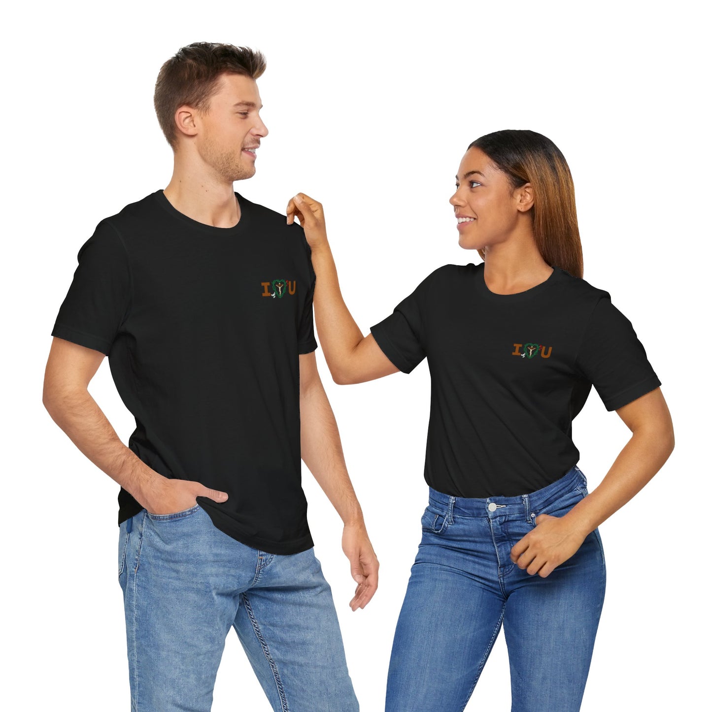 Message of Love, S Adult Unisex Jersey Short Sleeve Tee