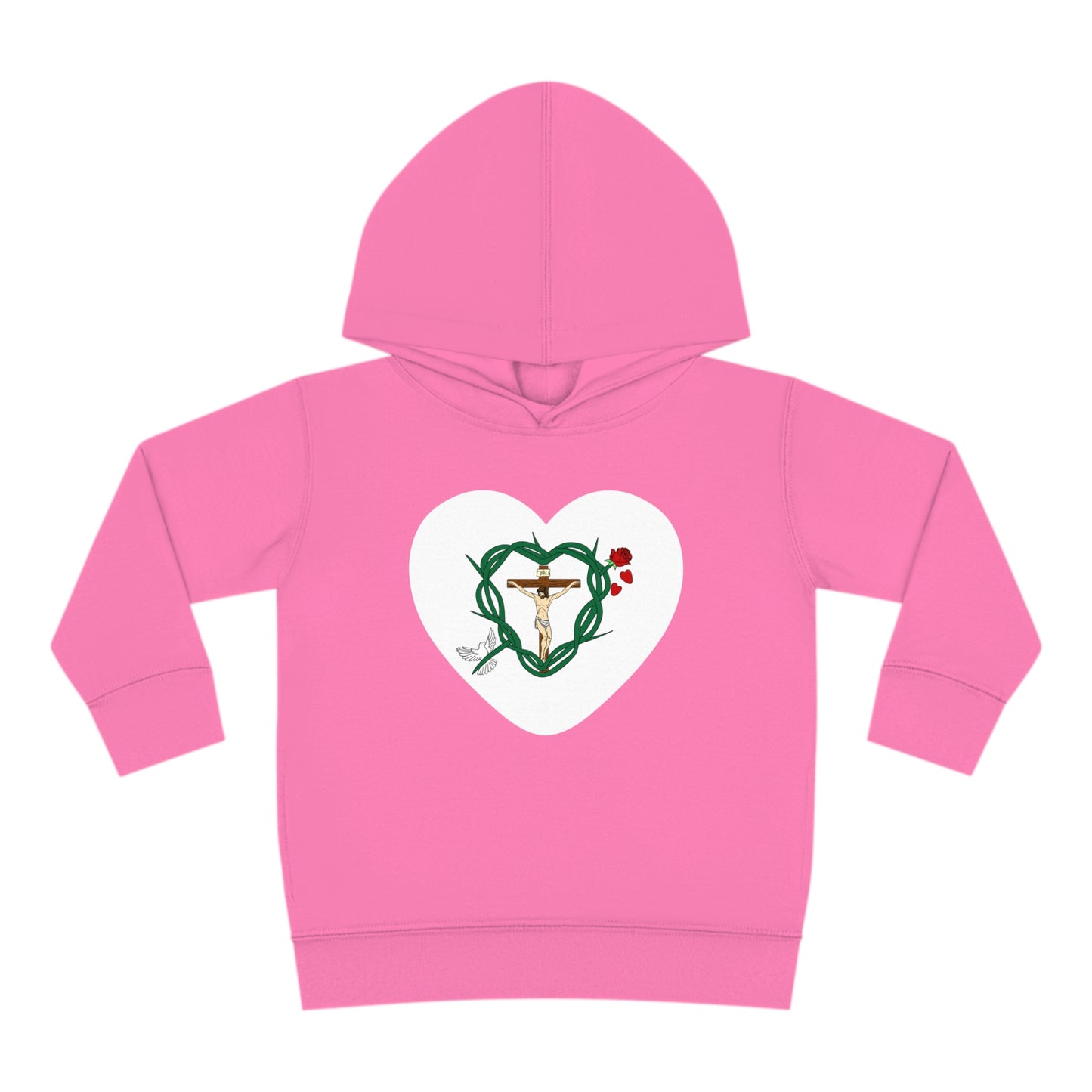 Our Shield Heart, Toddler Pullover Fleece Hoodie