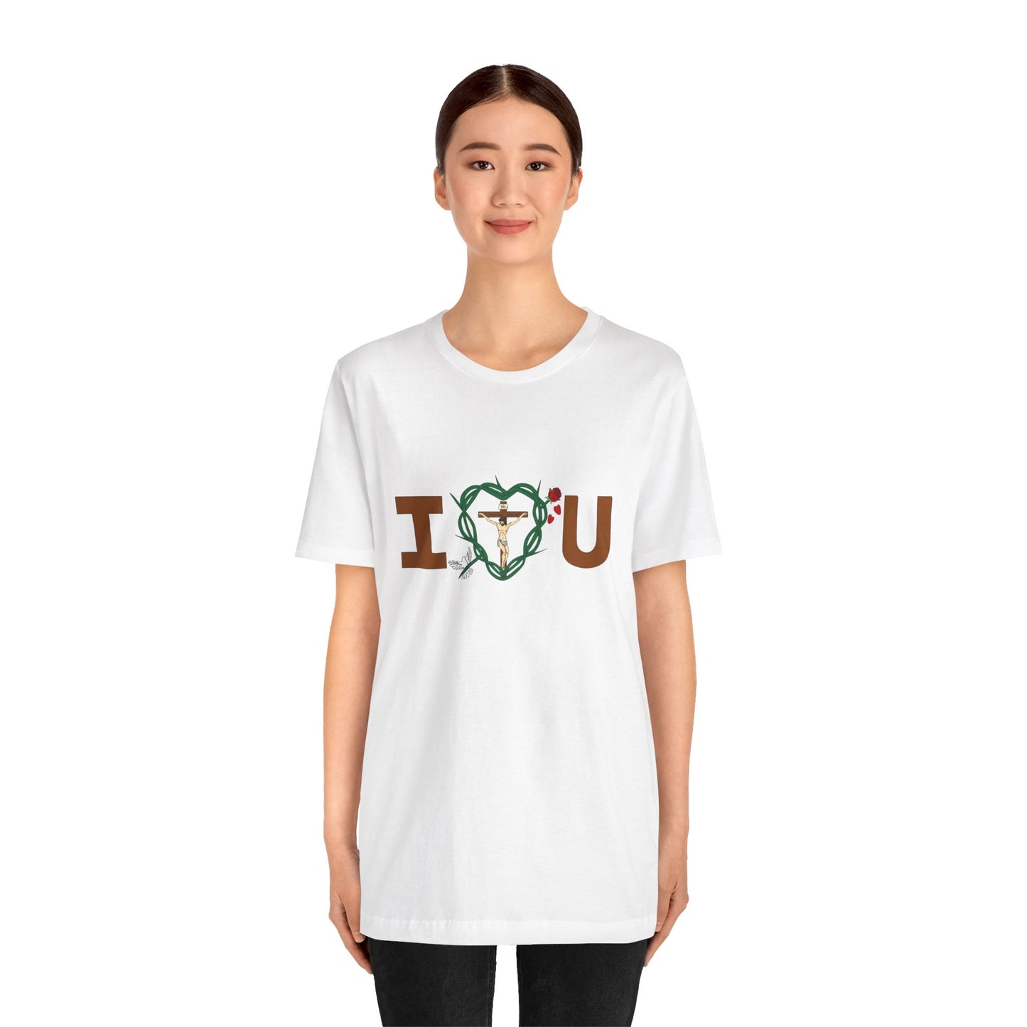 Message of Love, Adult Unisex Jersey Short Sleeve Tee