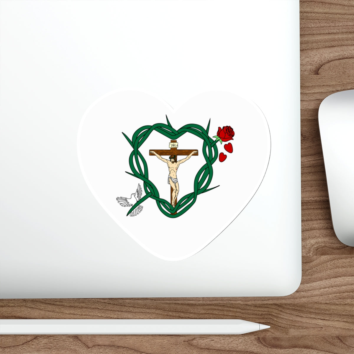 Our Shield Heart Die-Cut Stickers