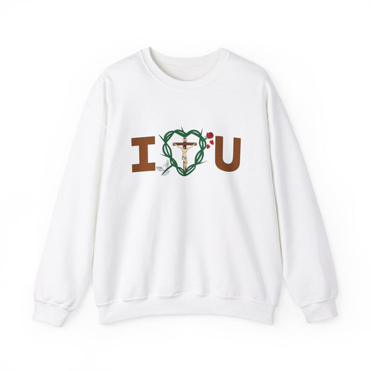 Message of Love, Adult Unisex Heavy Blend™ Crewneck Sweatshirt