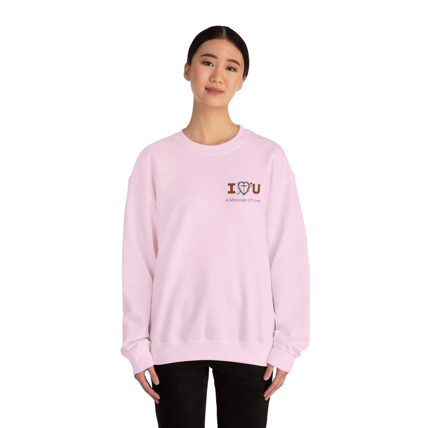 Message of Love, SWBT Adult Unisex Heavy Blend™ Crewneck Sweatshirt