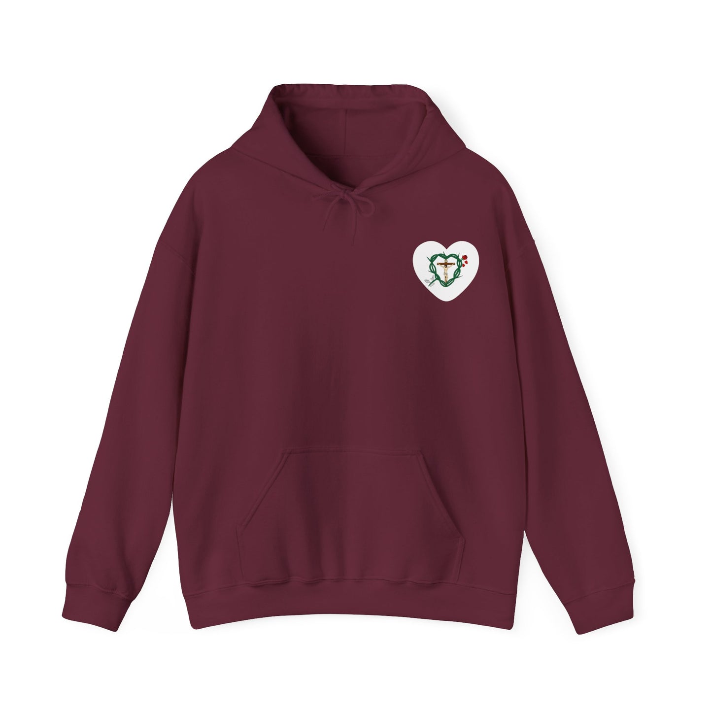 Our Shield, Adult S Heart Unisex Heavy Blend™ Hooded Sweatshirt