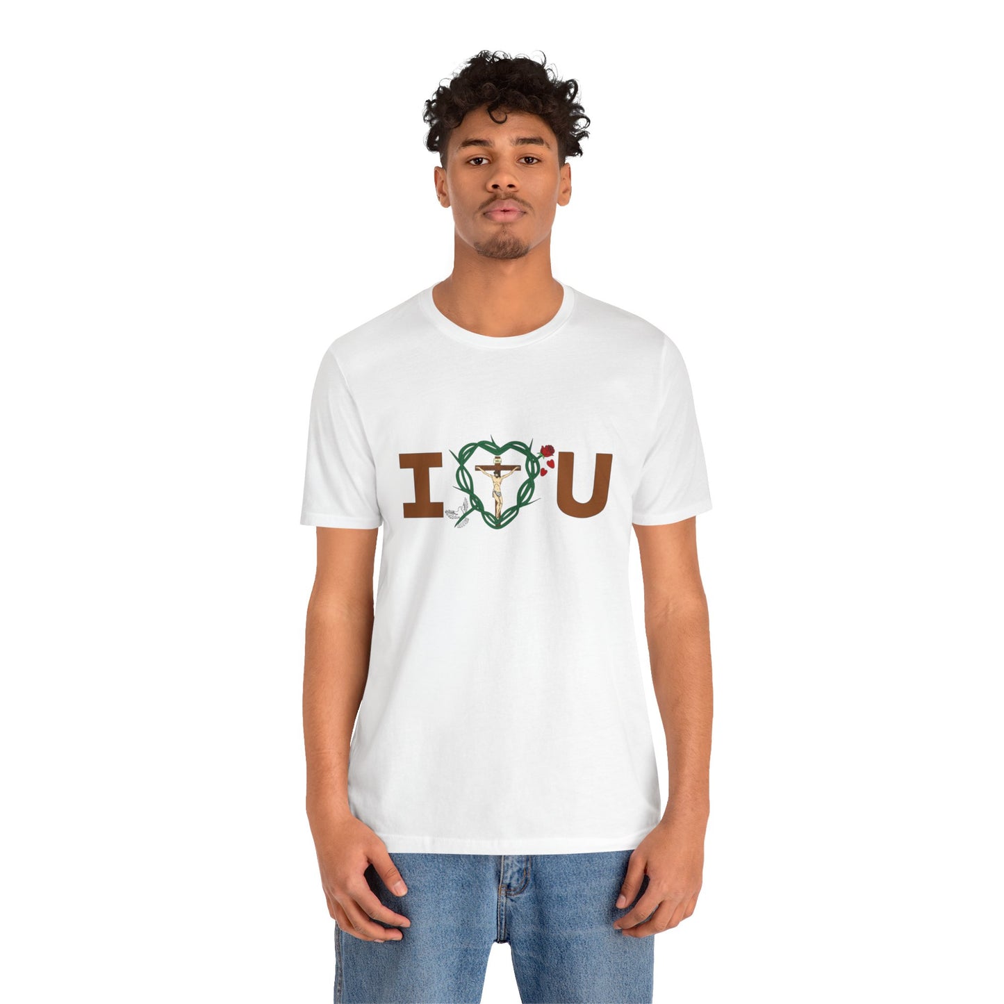 Message of Love, Adult Unisex Jersey Short Sleeve Tee