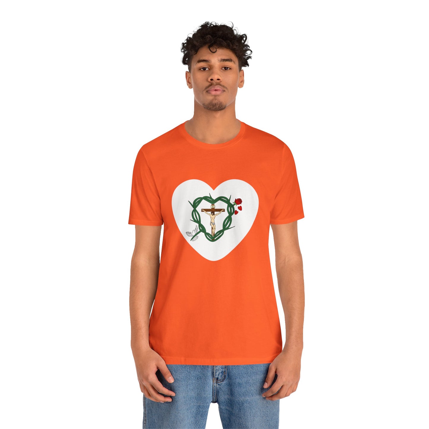 Our Shield, Adult Heart Unisex Jersey Short Sleeve Tee