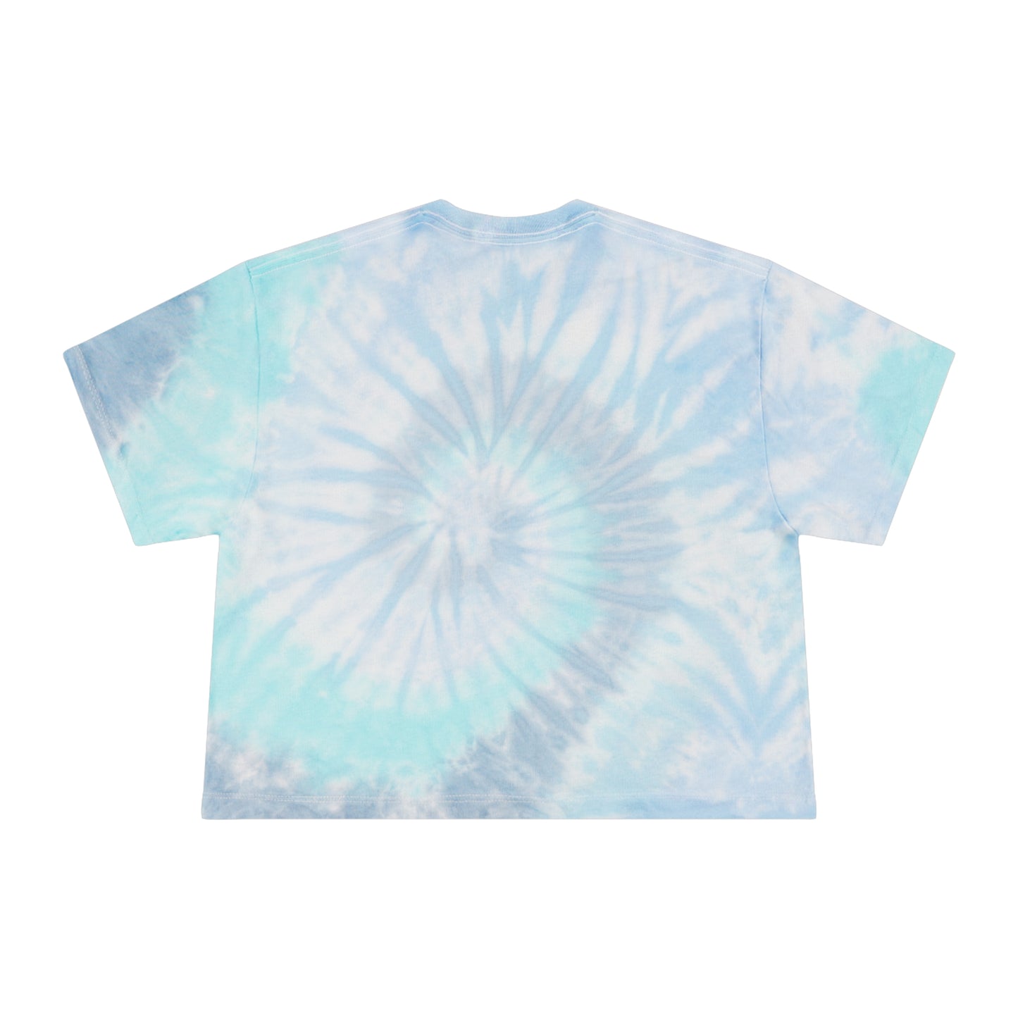 Shield of Faith Heart - Women's Tie-Dye Crop Tee