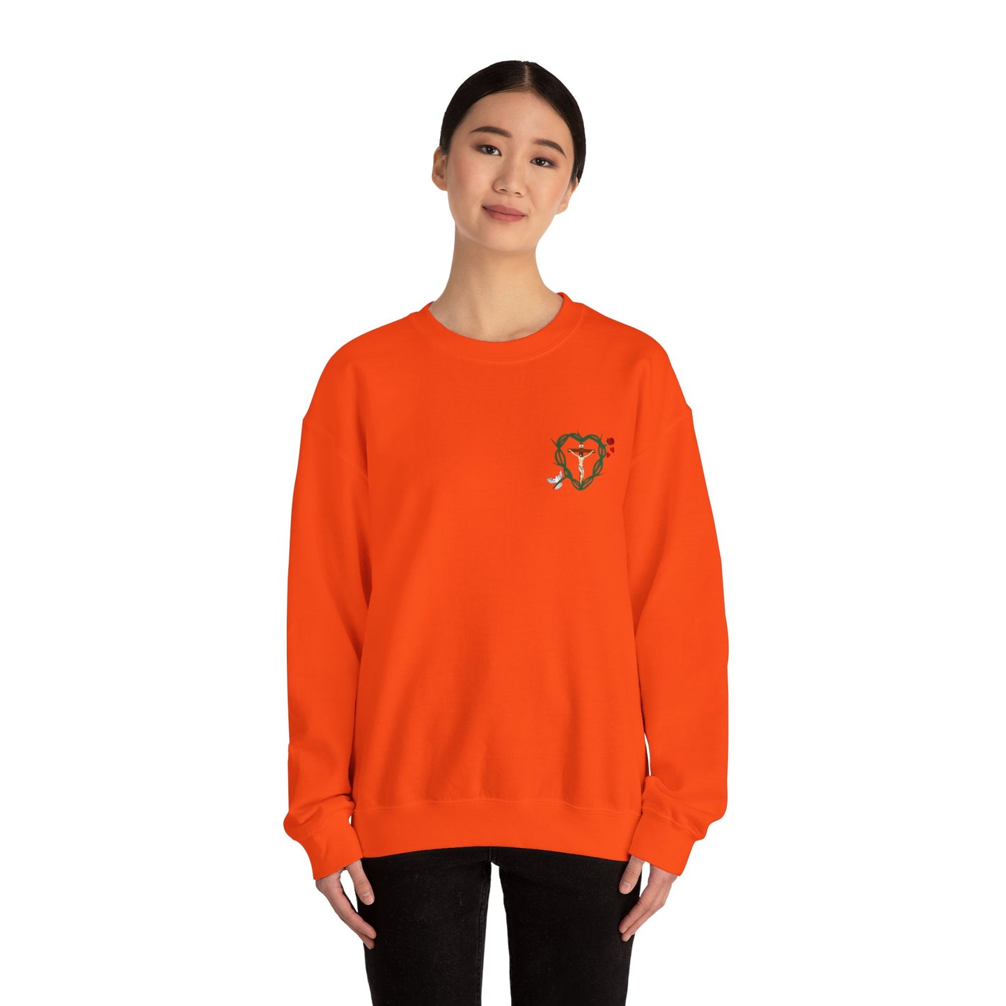 Our Shield, S Adult Unisex Heavy Blend™ Crewneck Sweatshirt