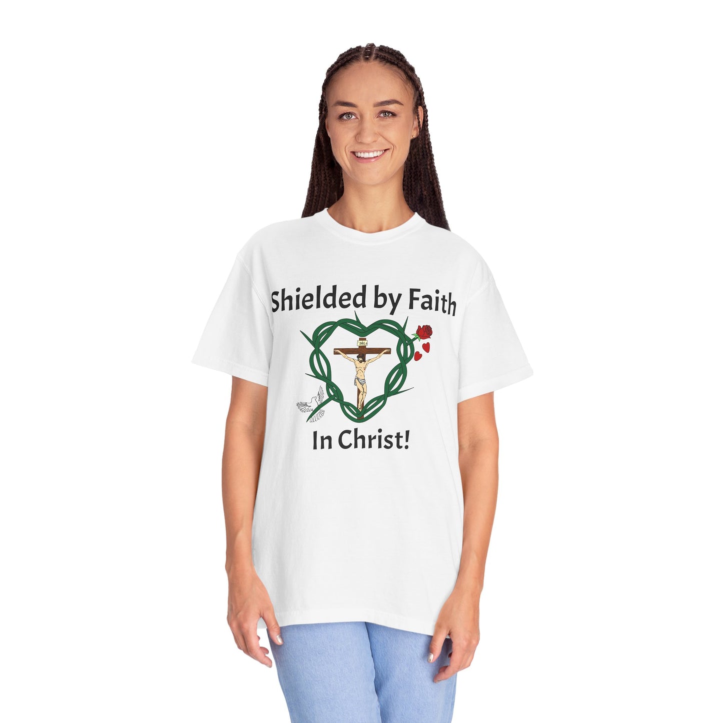 Shield of Faith,  Adult Unisex Garment-Dyed T-shirt