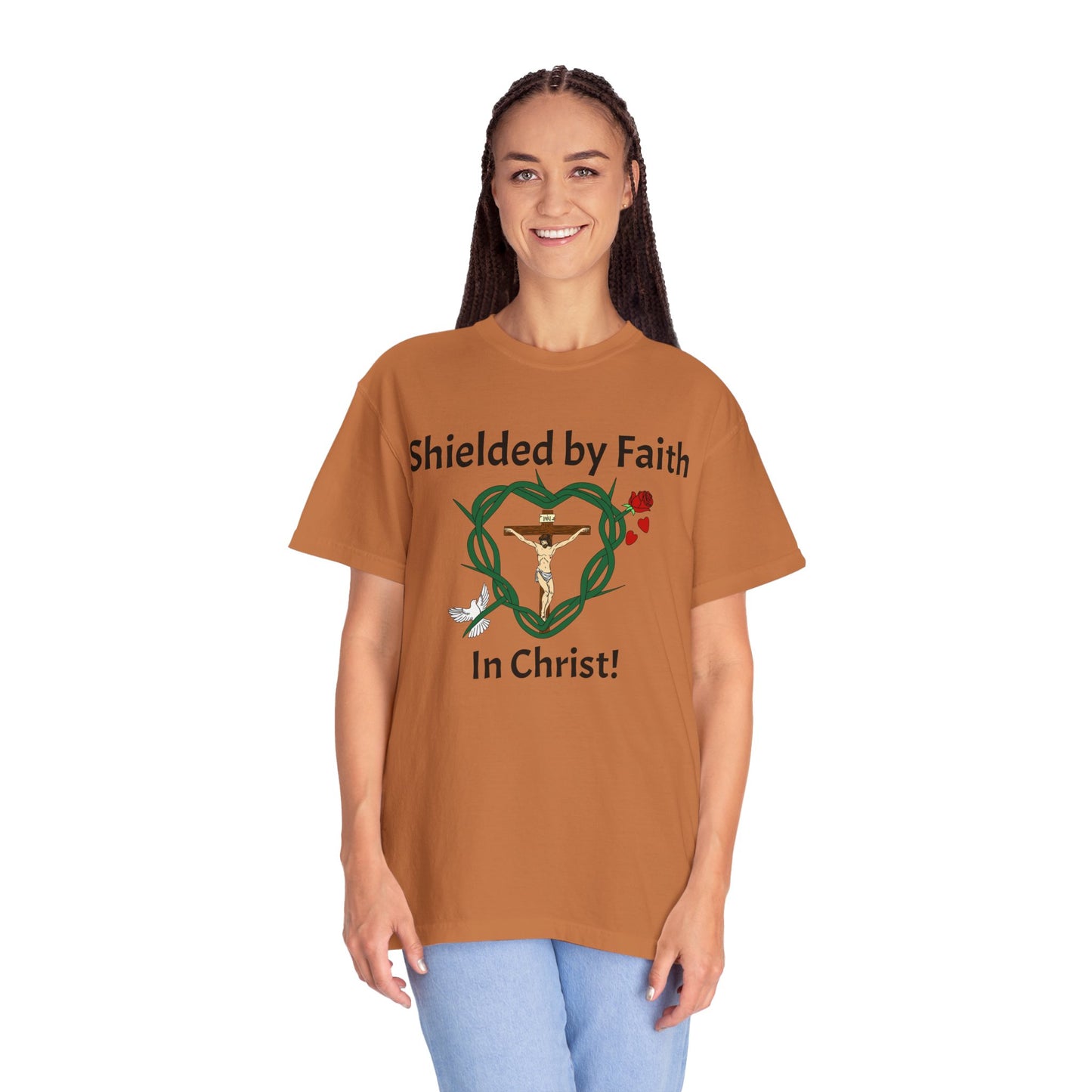 Shield of Faith,  Adult Unisex Garment-Dyed T-shirt