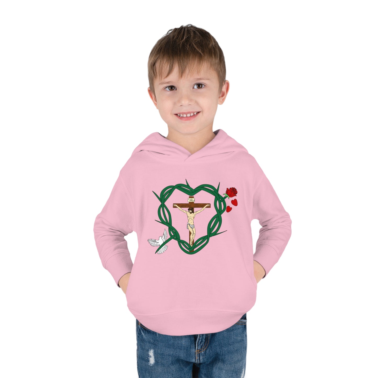 Our Shield, Toddler Pullover Fleece Hoodie