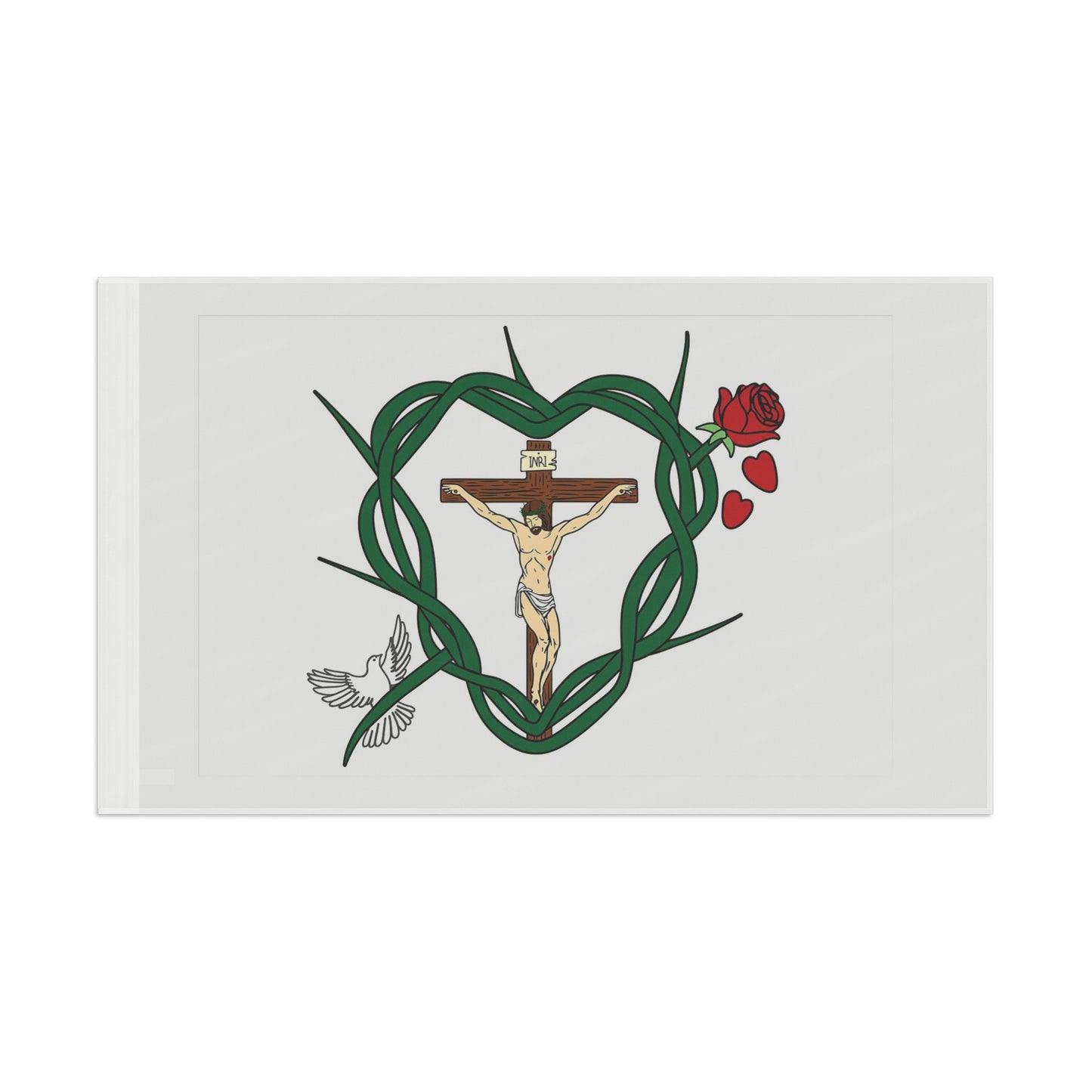 Shield of Faith in Christ Flag (Single Sided Print)