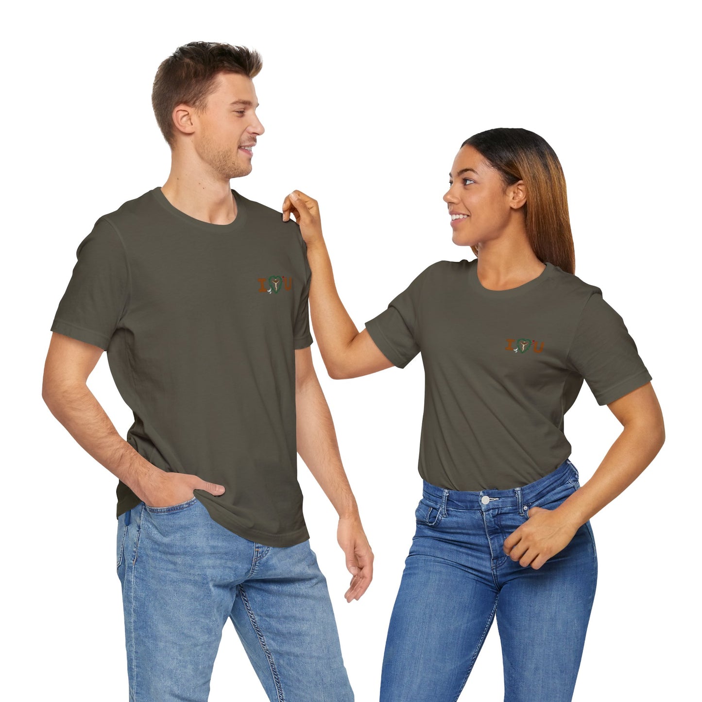 Message of Love, S Adult Unisex Jersey Short Sleeve Tee