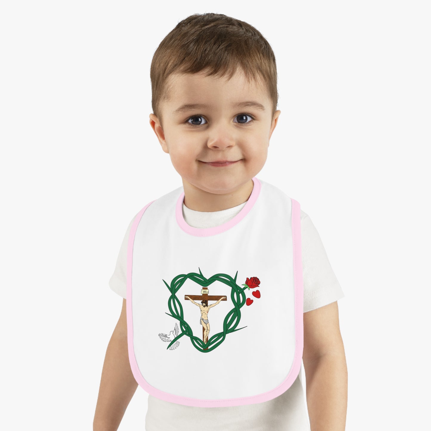 Our Shield, Baby Contrast Trim Jersey Bib