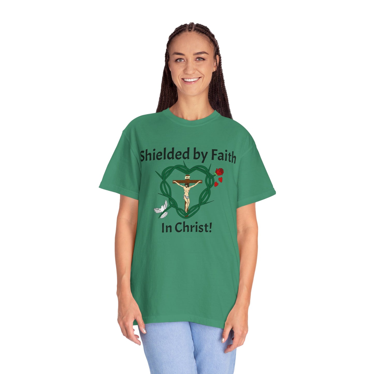 Shield of Faith,  Adult Unisex Garment-Dyed T-shirt