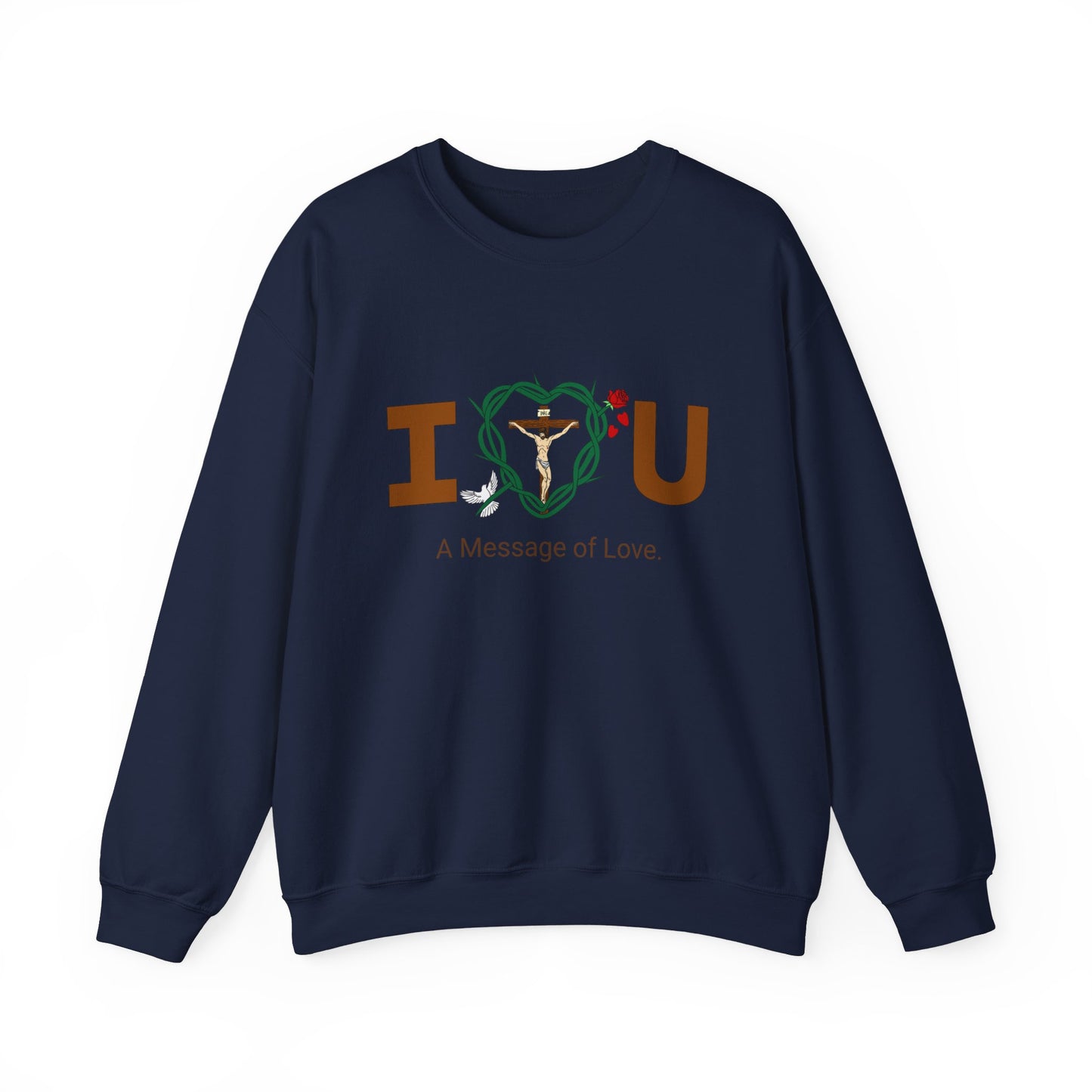 Message of Love, WBT Adult Unisex Heavy Blend™ Crewneck Sweatshirt