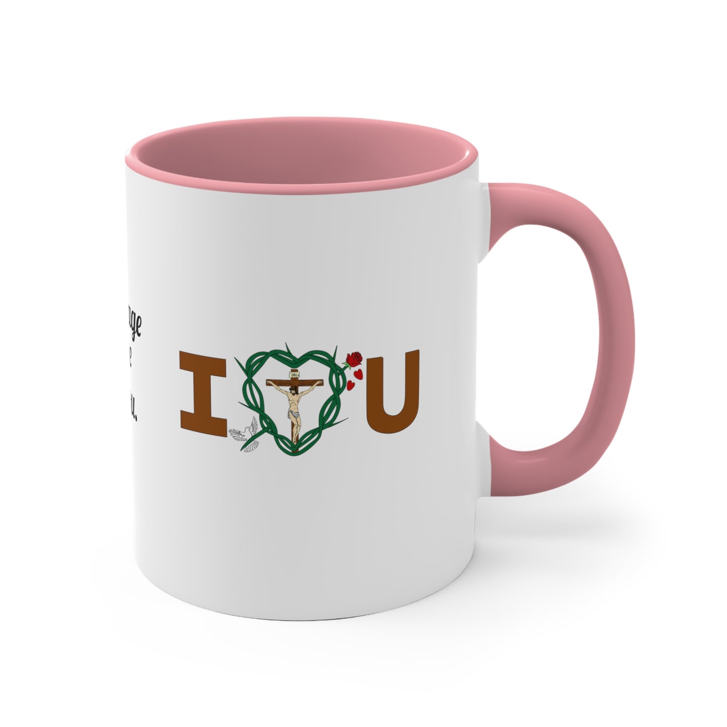 A Message of Love & Title, Two-Tone 11oz Accent Mug