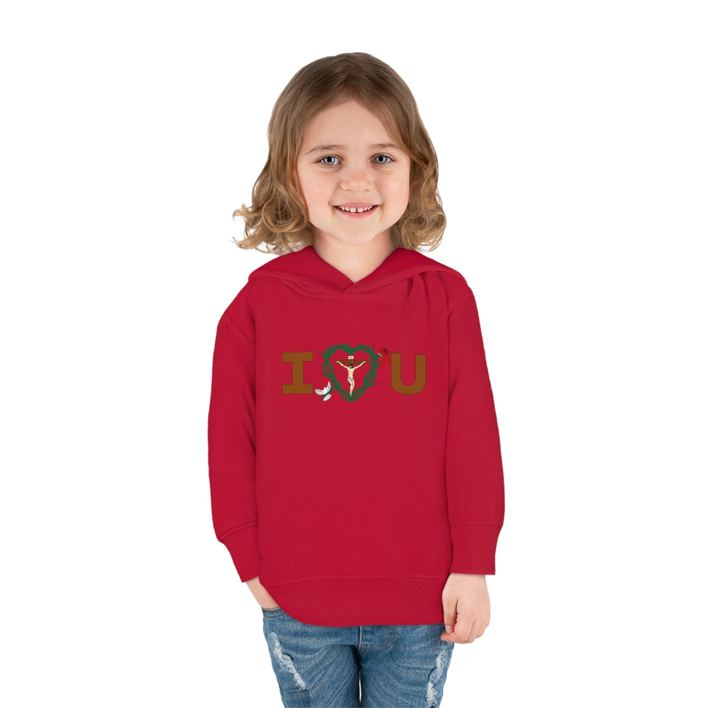 Message of Love, C Toddler Pullover Fleece Hoodie